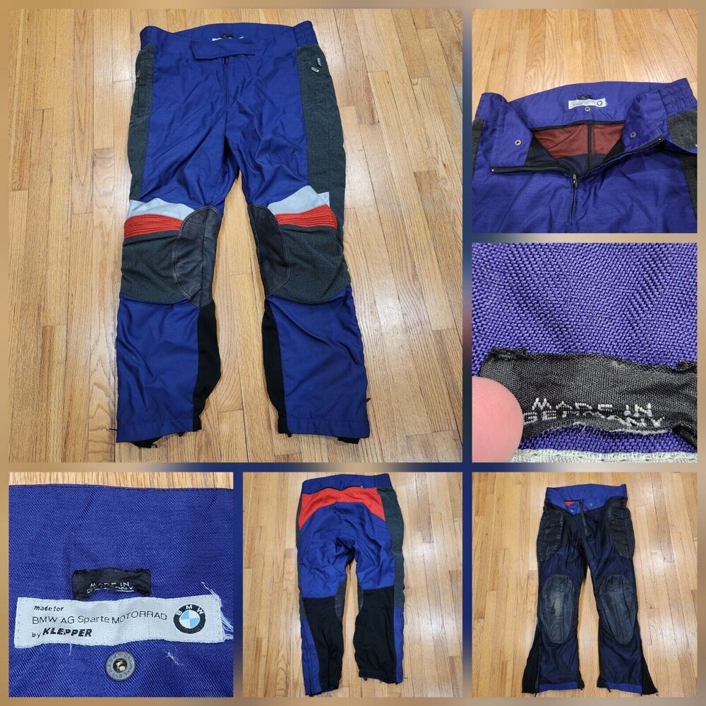 VTG BMW Riding Pants Mens Sz 60 AG Sparte Mottorad Kleppe Goretex Racing Germany